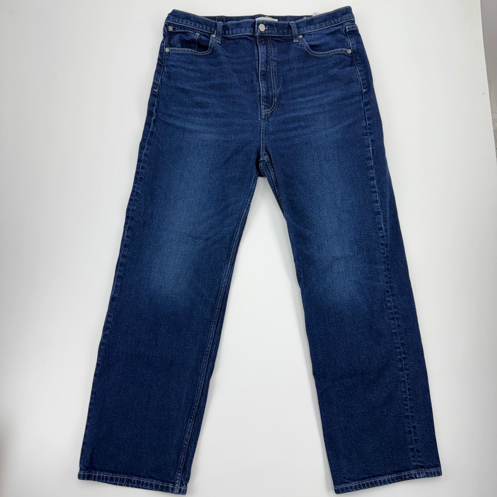Banana Republic 90s Straight Dark Wash Jeans Mens 33 High Rise S/825196-01